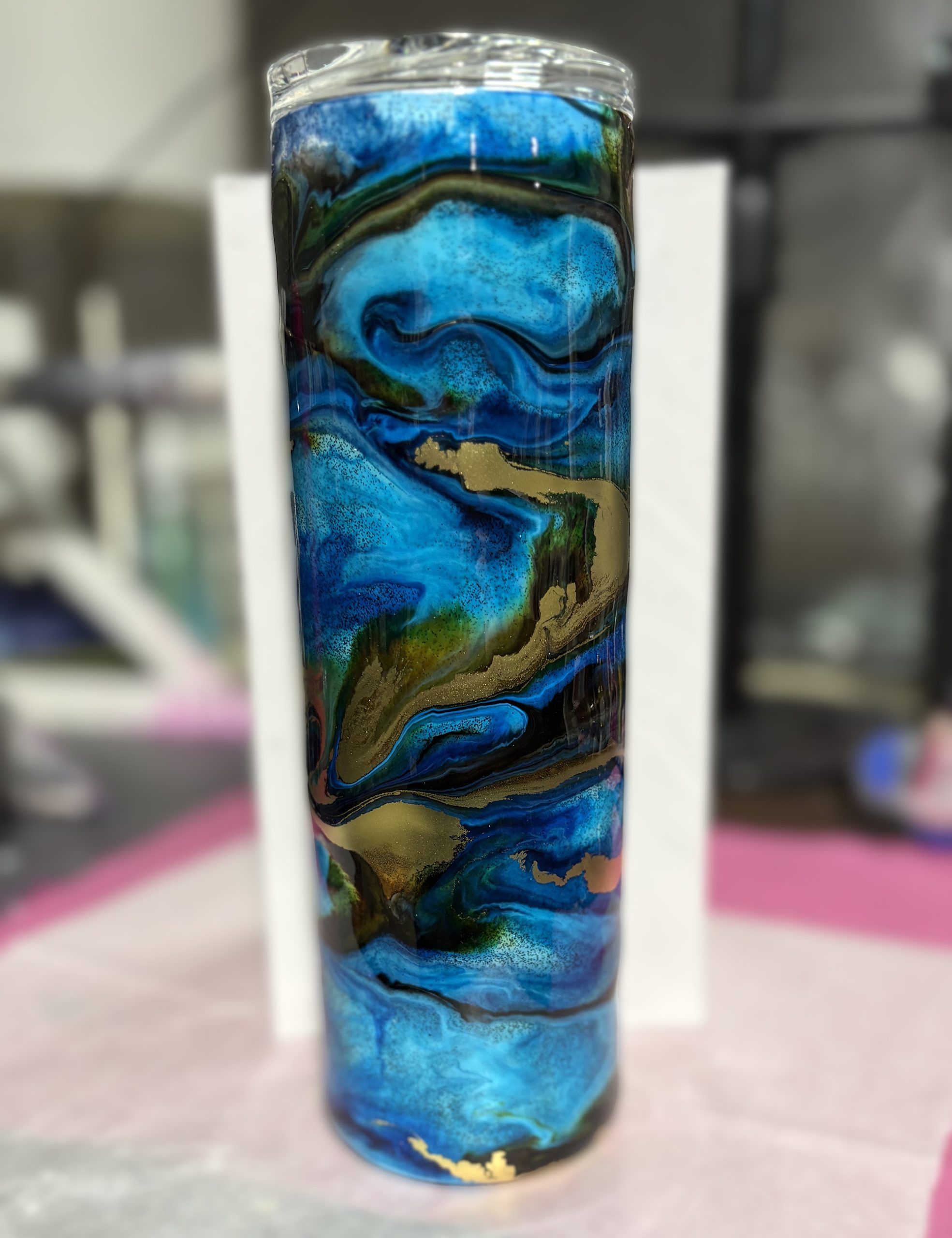 Blue Glow Swirl